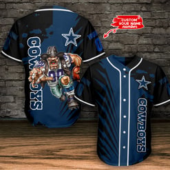 Dallas Cowboys Personalized Baseball Jersey BG502