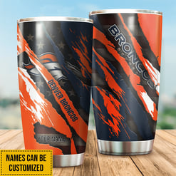 Denver Broncos Personalized Tumbler BG217