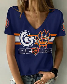 Chicago Bears V-neck Women T-shirt BG880