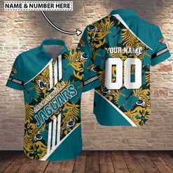 Jacksonville Jaguars Personalized Button Shirt BB777