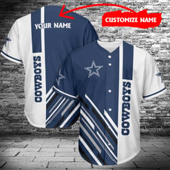 Dallas Cowboys Personalized Baseball Jersey 437