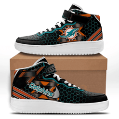 Miami Dolphins High AF1 Sneakers BG37