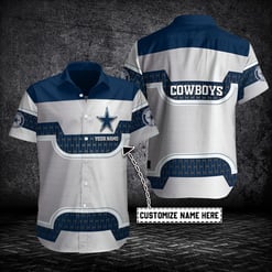 Dallas Cowboys Personalized Button Shirt BB444