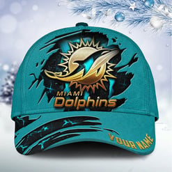 Miami Dolphins Personalized Classic Cap BBCAP945