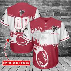 Atlanta Falcons Personalized Baseball Jersey BG102