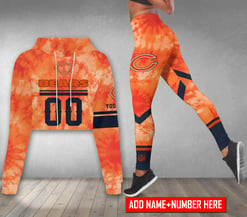 Chicago Bears Personalized Combo Croptop Hoodie And Leggings AZCLG135+AZC2CHD135