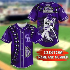 Colorado Rockies Personalized Baseball Jersey BG10