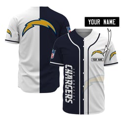 Los Angeles Chargers Personalized Baseball Jersey 499