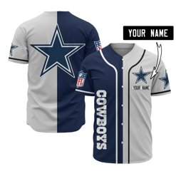 Dallas Cowboys Personalized Baseball Jersey 520