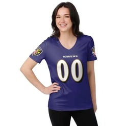 Baltimore Ravens Personalized V-neck Women T-shirt BG738