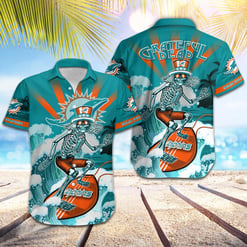 Miami Dolphins Button Shirt BG859