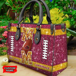 Arizona Cardinals Personalized Leather Hand Bag BBLTHB568