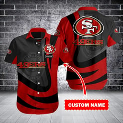 San Francisco 49ers Personalized Button Shirt BB876