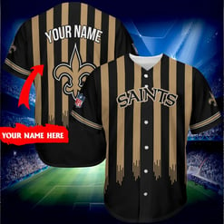 New Orleans Saints Personalized Baseball Jersey 278