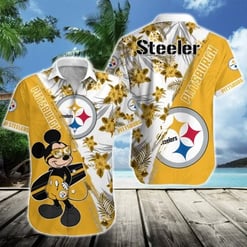 Pittsburgh Steelers Button Shirt BG806