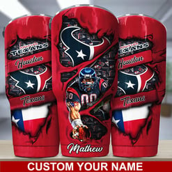 Houston Texans Personalized Tumbler BG233