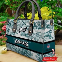 Philadelphia Eagles Personalized Leather Hand Bag BB315