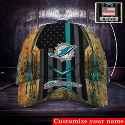 Miami Dolphins Personalized Classic Cap BG531