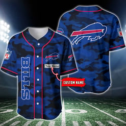 Buffalo Bills Personalized Baseball Jersey BG221