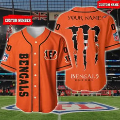 Cincinnati Bengals Personalized Baseball Jersey BG192