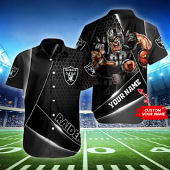 Las Vegas Raiders Personalized Button Shirt BB474