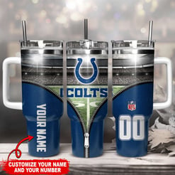 Indianapolis Colts Personalized Limited Edition Sport Fan Gift 40oz Tumbler AZC40OZT124