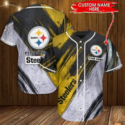 Pittsburgh Steelers Personalized Baseball Jersey BG555