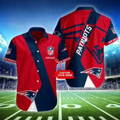 New England Patriots Personalized Button Shirt BB420