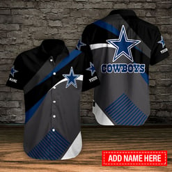 Dallas Cowboys Personalized Button Shirt BB729