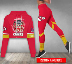 Kansas City Chiefs Personalized Combo Croptop Hoodie And Leggings AZCLG203+AZC2CHD203