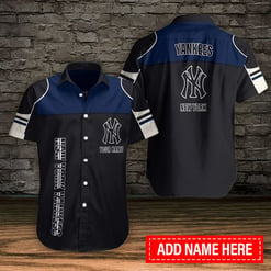 New York Yankees Personalized Button Shirt BB879