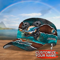 Miami Dolphins Personalized Classic Cap BG675