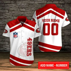 San Francisco 49ers Personalized Button Shirt BB984