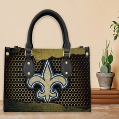 New Orleans Saints Leather Hand Bag BBLTHB711