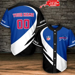 Buffalo Bills Personalized Baseball Jersey BG1001