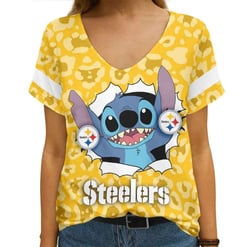 Pittsburgh Steelers V-neck Women T-shirt