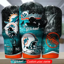 Miami Dolphins Personalized Tumbler BG329