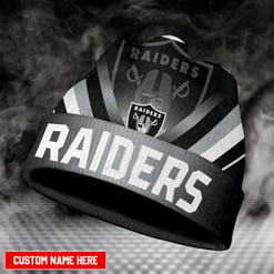 Las Vegas Raiders Personalized Wool Beanie 32