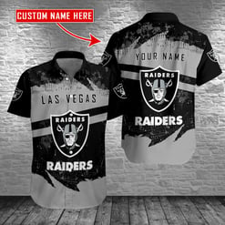 Las Vegas Raiders Personalized Button Shirt BB1027