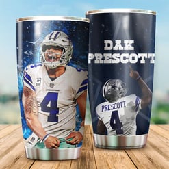 Dallas Cowboys-Dak Prescott Tumbler BG182