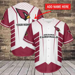 Arizona Cardinals Personalized Baseball Jersey BG429