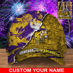 Minnesota Vikings Personalized Classic Cap BG834