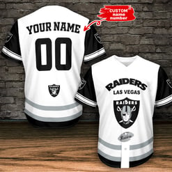 Las Vegas Raiders Personalized Baseball Jersey BG343