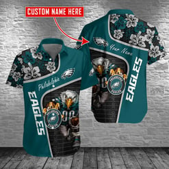 Philadelphia Eagles Personalized Button Shirt BB650