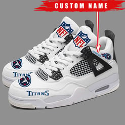 Tennessee Titans Personalized AJ4 Sneaker BG302