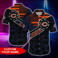 Chicago Bears Personalized Button Shirt and T-shirt BG164