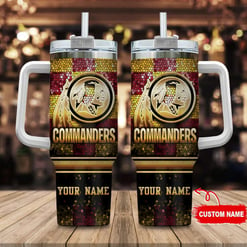 Washington Commanders Personalized Limited Edition Sport Fan Gift 40oz Tumbler AZC40OZT110