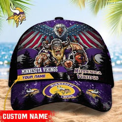 Minnesota Vikings Personalized Classic Cap BB542