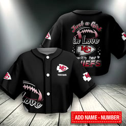 Kansas City Chiefs Crop Top Baseball Jersey 101