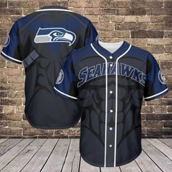 Seattle Seahawks Baseball Jersey AZCBJS137